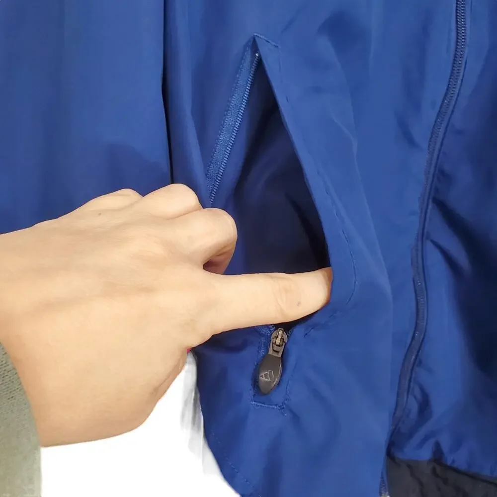 Adidas | Y2K Era Early 2000s Oversized Zip Up Climaproof Windbreaker Jacket
